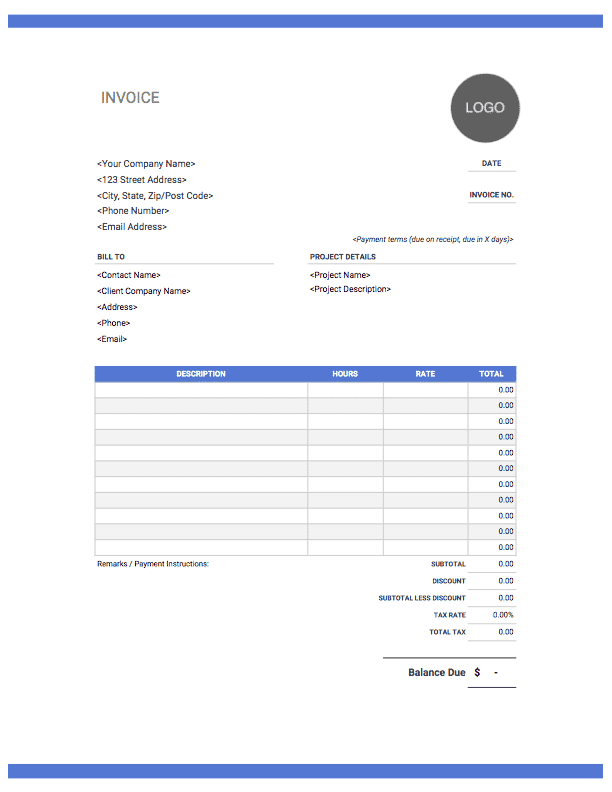 Get Create Invoice Template Pictures