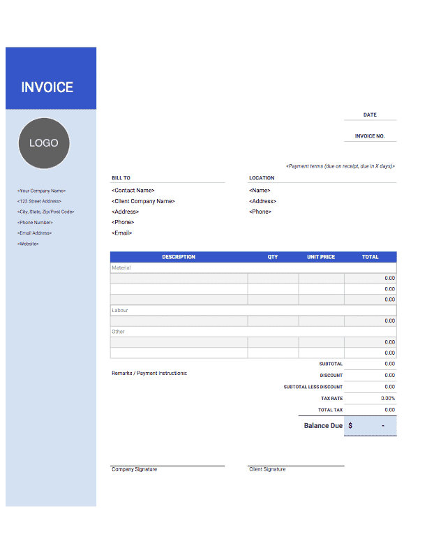 Excel Contractor Invoice Template from www.invoicesimple.com