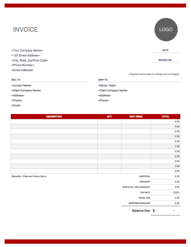 Invoice Templates Download Customize Send Invoice Simple