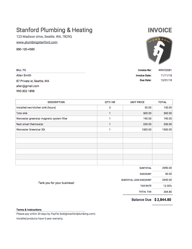 Get Invoice Template Legal Services Pics * Invoice Template Ideas