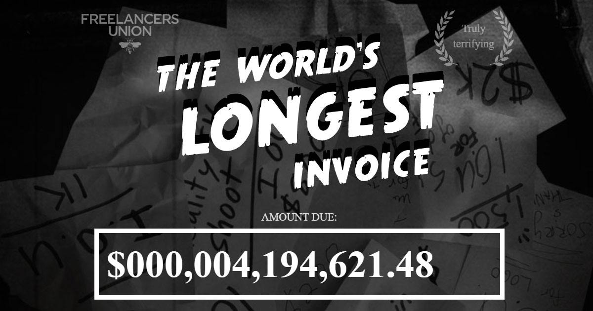 Breaking Down “The World’s Longest Invoice”: Unpaid Bills a Growing Problem For Freelancers & SMEs
