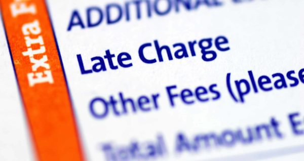 late charge on invoice image