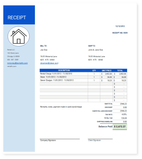 Quittance de loyer: Fill out & sign online