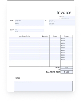 invoice template pdf download