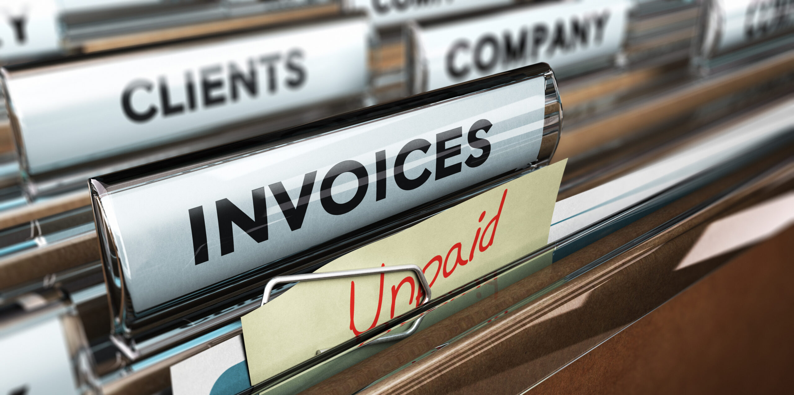image of unpaid invoice file
