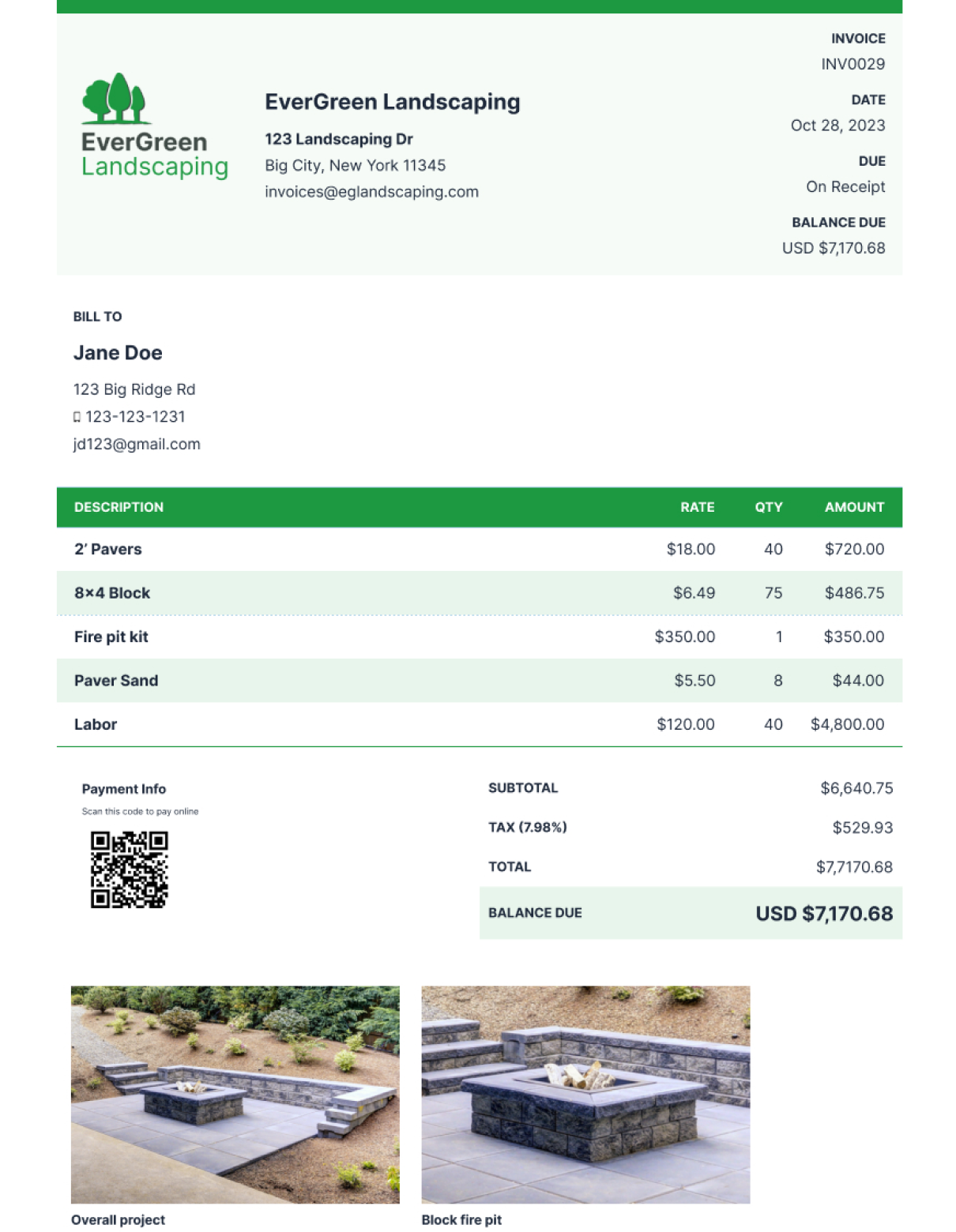 Page 2 - Free printable, customizable service invoice templates