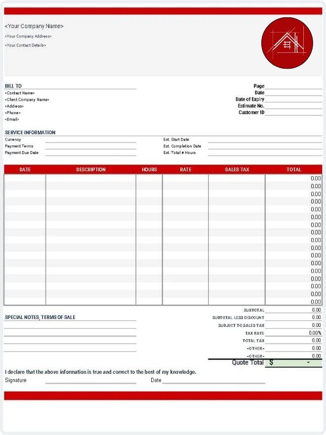 Invoice Template Image
